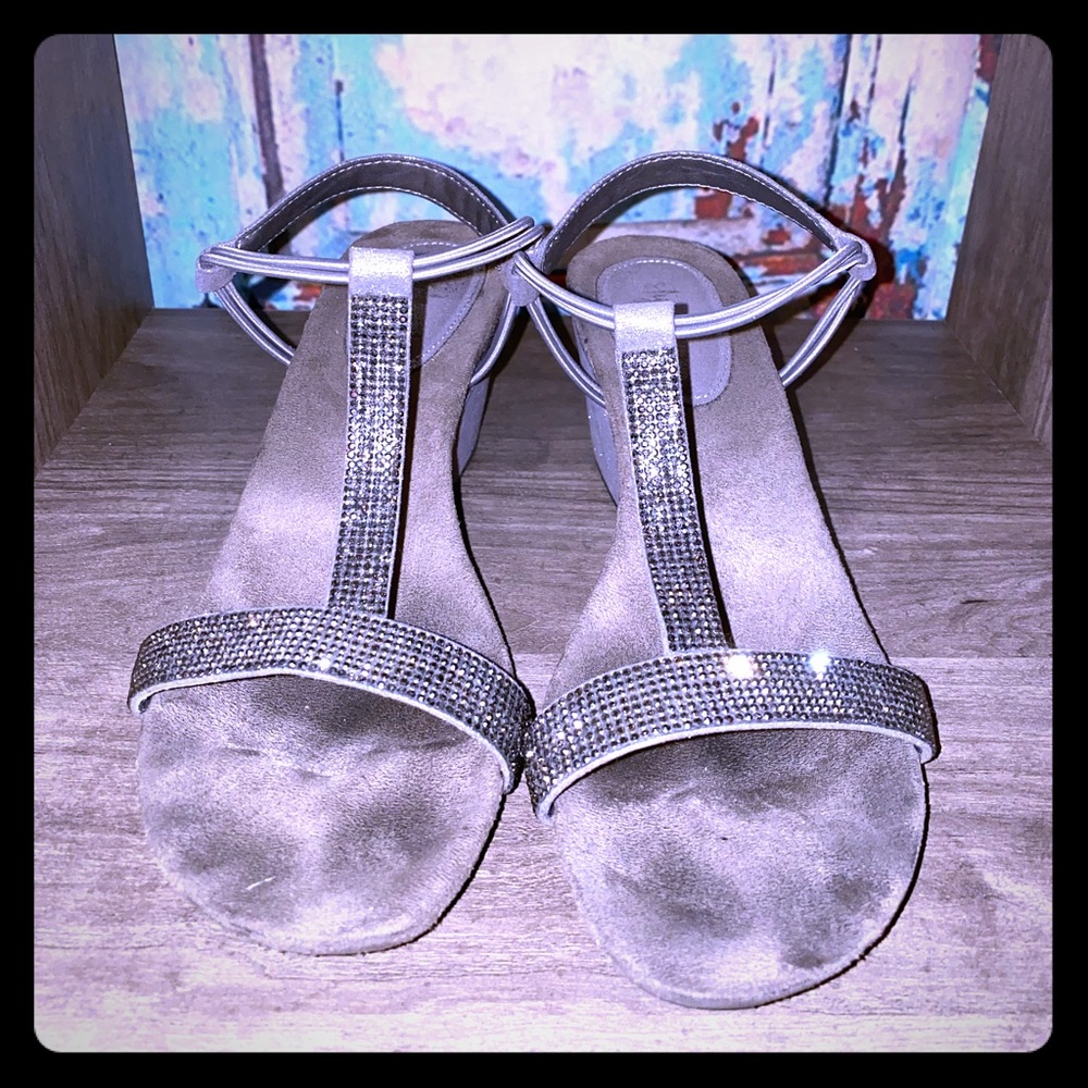 🍀Cute Sparkle wedges